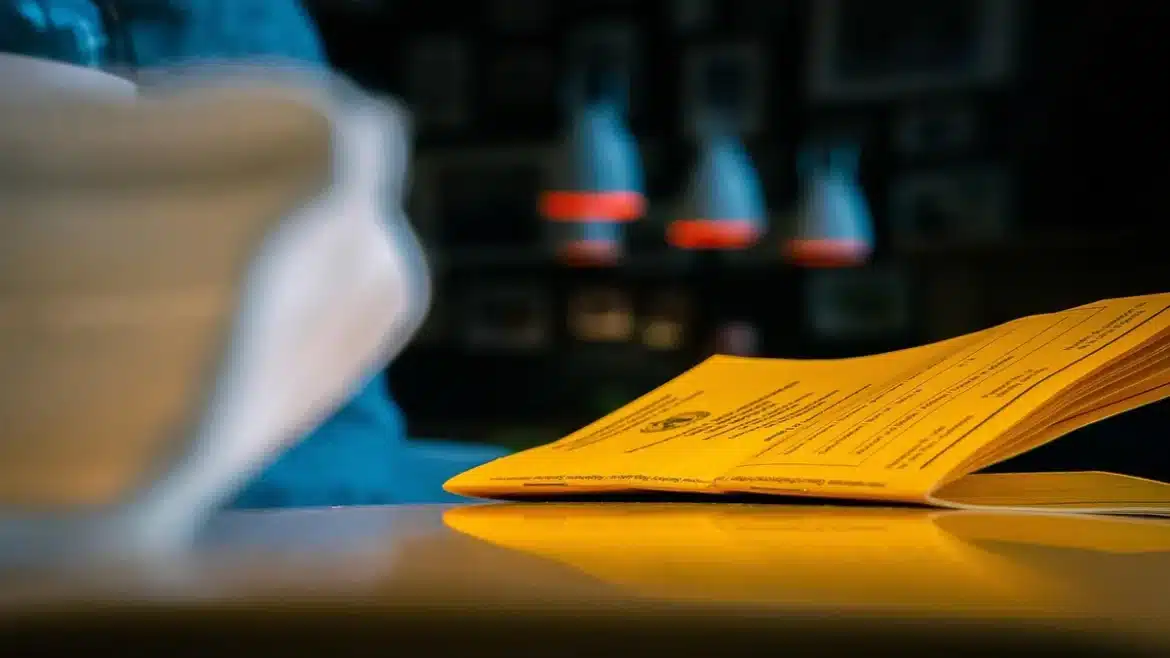 Vue rapprochée sur documents bancaires et une loupe examinant le texte d'une obligation