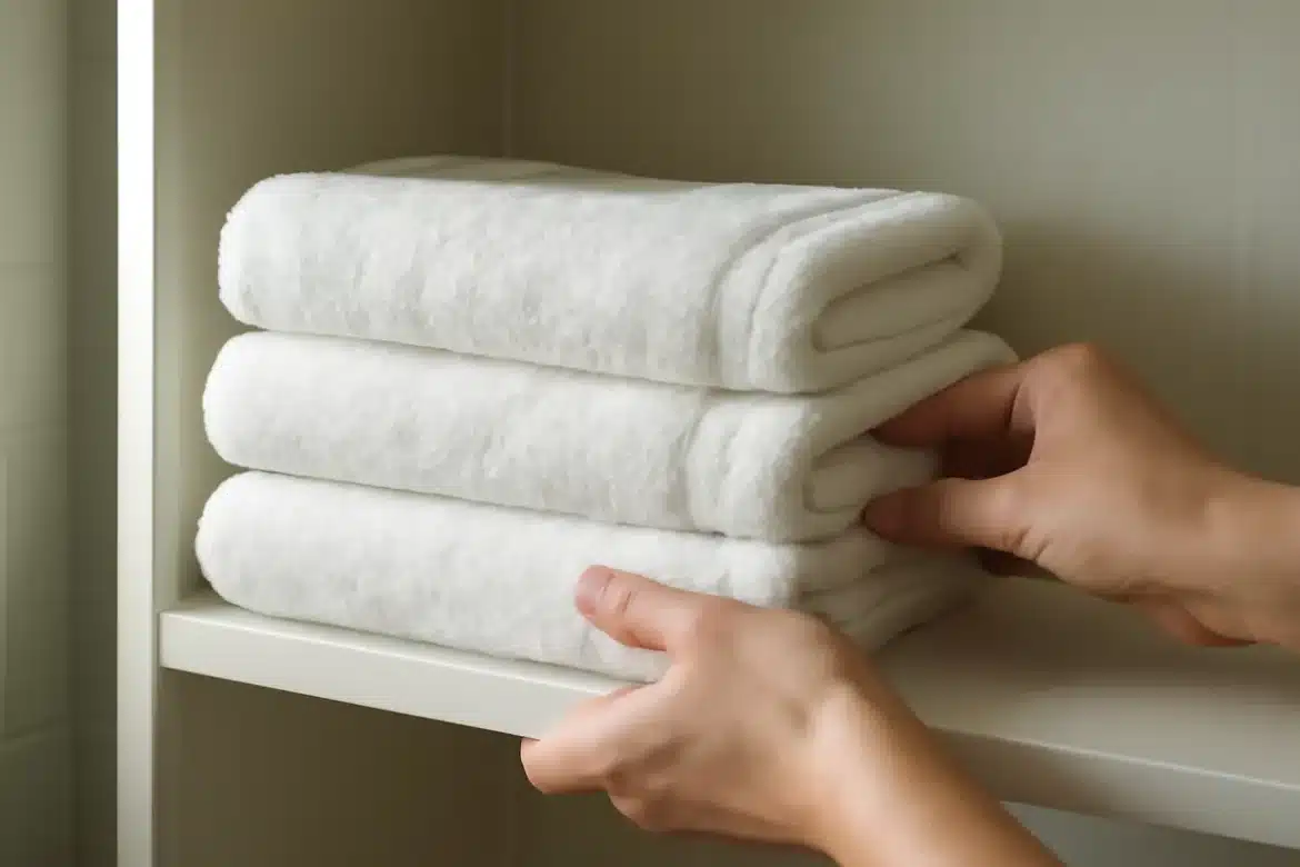 Serviettes de bain : à quoi servent les deux bandes lisses ?